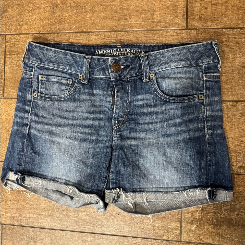 American Eagle Outfitters Stretch Blue Denim Jean shorts